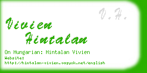 vivien hintalan business card